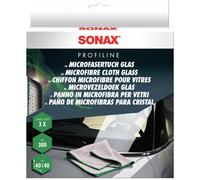 SONAX PROFILINE Microfasertuch Glas (3 Stück) Scheiben Reinigung Tuch Glastuch