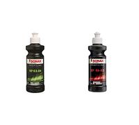 SONAX PROFILINE NP 03-06 (250 ml) zum professionellen Polieren von matten und verkratzten Lacken & (250 ml) silikonfreie Schleifpaste zum Abschleifen von verwitterten und verkratzten Lackschichten