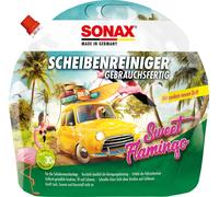 SONAX ScheibenReiniger gebrauchsfertig Sweet Flamingo (3 Liter) verstärkt die Reinigungsleistung und erhöht die Fahrsicherheit | Art-Nr. 03944410