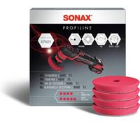 SONAX SchaumPad hart 75 4 Stück Polierpad für Lackaufbereitung Maschine