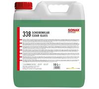 SONAX ScheibenKlar (10 Liter) zum Entfernen von Silikon-, Öl- und Insektenverschmutzungen von Fahrzeugscheiben und Scheinwerfern | Art-Nr. 03386000