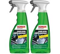 SONAX ScheibenKlar (500 ml) zum Entfernen von Insektenverschmutzungen und Straßenschmutz von Fahrzeugscheiben und Scheinwerfern | Art-Nr. 03382410 (Packung mit 2)