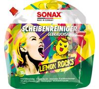 SONAX Scheibenreiniger Lemon Rocks 3L ? Gebrauchsfertig, Hochwirksam, Zitrusduft