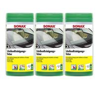 SONAX ScheibenReinigungsTücher Box SCHEIBENREINIGER 3 x 25 Stk.
