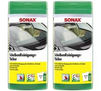 SONAX ScheibenReinigungsTücher BoxSCHEIBENREINIGER 2 x 25 Stk.