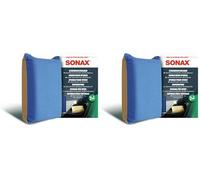 SONAX ScheibenSchwamm (1 Stück) nimmt Nässe mit einem Wisch auf und hinterlässt einen dünnen Film mit Antibeschlagwirkung | Art-Nr. 04171000 (Packung mit 2)