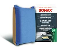 SONAX ScheibenSchwamm 2 in 1 Auto Glas Schwamm sorgt für Antibeschlagwirkung