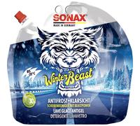 SONAX WinterBeast AntiFrost+KlarSicht bis -20 °C (3 Liter) schneller, schlierenfreier und effektiver Scheibenreiniger für den Winter | Art-Nr. 01354410