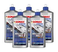 SONAX XTREME Brilliant Wax Politur 1 Hybrid NPT Hartwachs Lackfpflege 5x 500 ml