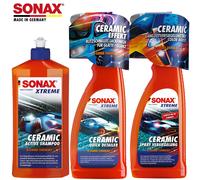 SONAX XTREME CERAMIC SET 3tgl. Shampoo, Quick Detailer + Spray Versiegelung
