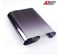 Sonnenblende Fenster Getönt Windschutzscheibe Film Schwarz Fade bis Silber 20cm,