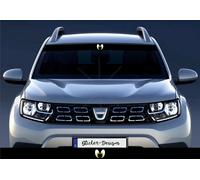 Sonnenblende Lustige Augen Gelb/Schwarz Autoaufkleber Sticker 95 cm P260