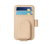 Sonnenblenden-Organizer für LKW Anti-Rutsch Magnetische Moderne Ledertasche | Brillenhalter Auto-Organizer für Brillen Karten Stifte LKW SUV MPV Fahrzeug Auto Reise Cremefarben