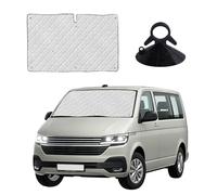 Sonnenschutz Auto Frontscheibe passend Kompatibel mit VW T5 T6, Thermomatte Fahrerhaus, Auto Sonnenblende Frontscheibenabdeckung, Windschutzscheiben Innen Verdunkelung, UV-Schutz