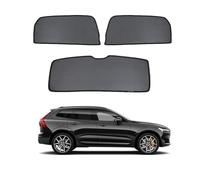Sonnenschutz Auto Magnetisch Vorhang für Volvo XC60 2ND 2017-2023 UV Schutz Seitenscheiben Fenster Sonnenblende Zubehör Für Baby Kinder Erwachsene Haustiere Schwarz,3pcs- Rear Door Window