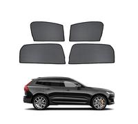 Sonnenschutz Auto Magnetisch Vorhang für Volvo XC60 2ND 2017-2023 UV Schutz Seitenscheiben Fenster Sonnenblende Zubehör Für Baby Kinder Erwachsene Haustiere Schwarz,4pcs- Front + Rear Door