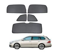 Sonnenschutz für Seitenscheiben Auto Magnetisch Vorhang für Golf 6 Variant 2009-2013 UV Schutz Fenster Sonnenblende Zubehör für Baby Kinder Haustiere Schwarz,5pcs