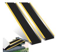 Sonnewelt 2er Auffahrrampe rutschfeste Laderampe alu bis 600kg Rollstuhlrampe Verladerampe geeignet für Motorrad,Rasenmäher,Anhänger,Rasentraktor Türschwellenrampe 118CM