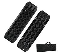 Sonnewelt Anfahrhilfe mit Aufbewahrungstasche,Schlamm/Sand/Schnee Recovery Board Offroad Tracks,10T Last,Reifenleiter für PKW LKW Geländewagen Wohnmobil