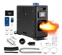 Sonnewelt Standheizung Diesel 8KW 12V, Lufterhitzer Dieselheizung mit Bluetooth APP Steuerung, LCD Schalter Anzeige und Fernbedienung für Wohnmobil, Auto RV Boote Caravan, Schwarz