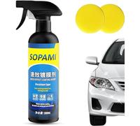 Sopami Oil Film Emulsion Glass Cleaner,Sopami Car Coating Spray, Sopami Quickly Coat Car Wax Polish Spray,Waterless Wash Car Ceramic Coating (Spray*2)