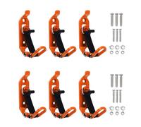 Sorandy Dachträger-Schaufelhalterung, Dachträger-Schaufelhalter aus Zinklegierung, Gummi, 6 Stück mit Schrauben und Muttern, Werkzeugklemme für LKW-Anhänger, Boot, SUV, ATV, Axt