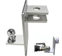 Sorlpv Kugelkopf Anhängerkupplung, Ø50mm Zugmaul Kugelkopf Rangierhilfe mit 3500kg Zugkraft, Q235 Stahl Rostfrei, Anhänger Kombikupplung Rangierhilfe für PKW, LKWs, Traktoren & Landwirtschaft