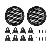 sourcing map 2 stücke 5 Zoll Schwarz Auto Lautsprecher Abdeckung Stahl Mesh Sub Woofer Subwoofer Grill Protector