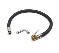 sourcing map 37cm Klipp Auto Luft Reifen Rohr mit Silber Ton 90 Grad Ventilverlängerung