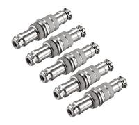 sourcing map 5 Paare Luftfahrtstecker 16mm 2 Klemmen 7A 400V GX16 Wasserdicht Stecker Buchse