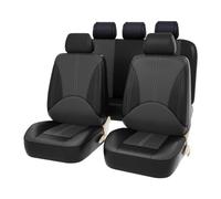 SOUTES Auto Sitzbezüge Sets für KIA Sportage 2019-2023, PU Leder Autositzbezüge Schonbezüge Vordersitze Rückbank Sitzschoner Innenraum Zubehör,B/Black Grey
