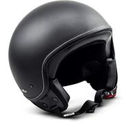 Soxon® SP-301 „Night“ · Jet-Helm · Motorrad-Helm Roller-Helm Scooter-Helm Moped Mofa-Helm Chopper Retro Vespa Vintage Pilot Biker Helmet Brille Visier · ECE 22.05 Schnellverschluss Tasche XL (61-62cm)