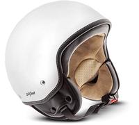 Soxon® SP-301 „Snow“ · Jet-Helm · Motorrad-Helm Roller-Helm Scooter-Helm Moped Mofa-Helm Chopper Retro Vespa Vintage Pilot Biker Helmet Brille Visier · ECE 22.05 Schnellverschluss Tasche M (57-58cm)