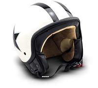 Soxon® SP-301 Star „Creme“ · Jet-Helm · Motorrad-Helm Roller-Helm Scooter-Helm Moped Mofa-Helm Chopper Retro Vespa Vintage Pilot Biker Helmet Brille · ECE 22.05 Schnellverschluss Tasche S (55-56cm)