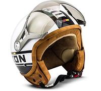 Soxon® SP-325 Plus „Black“ · Jet-Helm · Motorrad-Helm Roller-Helm Scooter-Helm Moped Mofa-Helm Chopper Retro Vespa Vintage Pilot Biker Damen · ECE 22.05 Visier Schnellverschluss Tasche XS-XL (53-62cm)