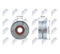 Keilriemenspanner Metall RNK-CH-019 NTY für CHRYSLER MERCEDES-BENZ JEEP