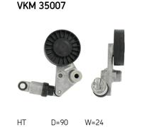 Spannrolle Keilrippenriemen SKF VKM 35007 für Opel Saab Vectra B Sintra Omega