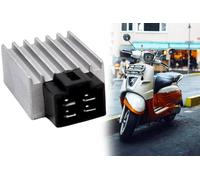 Spannungsregler Lichtmaschine Laderegler Gleichrichter 4 Pin für 50ccm + 125ccm 2-Takt Roller kompatibel mit Peugeot, Yamaha, Sym, Malaguti, MBK, Kymco