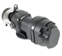 Spannungswandler 7P 12V auf 15P 24V | Adapter für Anhänger 7P/12V ISO1724 auf Fahrzeug 15P/24V ISO12098 | sichere und robuste Verbindung