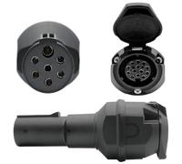 Spannungswandler 7pol LKW 24V auf 12V 13pol Anhänger Adapter Spannungsreduzierer