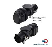 Spannungswandler Adapter 15pol-24V auf 13pol-12V Anhänger Spannungsreduzierer