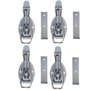 Spannverschluss 4er Set 220x40 mm verzinkt mit Hebelverschluss und Gegenstück stabile Exzenterverschlüsse für Kisten Anhänger Bordwände Transportboxen korrosionsgeschützt belastbar