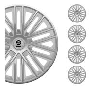 SPARCO SPC1585SV Satz Radzierblenden Bergamo 15-Zoll Silber