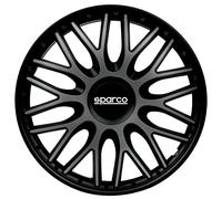 Sparco Radzierblenden Roma - 13-Zoll - Grau/Schwarz - Satz mit 4 Stück