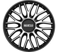 Sparco Satz Radzierblenden Roma 15-Zoll Silber/Schwarz