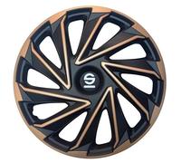 Sparco Radzierblenden Varese - 15-Zoll - Gold/Schwarz - Satz mit 4 Stück
