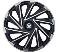 Sparco Radzierblenden Varese - 16-Zoll - Silber/Schwarz - Satz mit 4 Stück