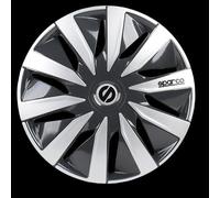 Sparco Radabdeckungen Lazio 14 Zoll ABS grau / silber 4er Set