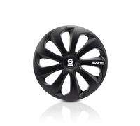 SPARCO SPC1570BK Sicilia Wheel Covers, Black, Set of 4, 15 zoll SCHWARZ