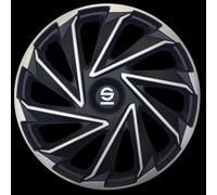 Sparco radkappen Varese15 Zoll, Edelstahl silber/schwarz, Satz zu 4 Stück